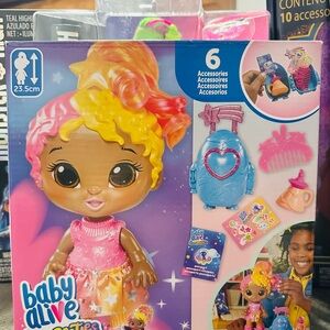 Baby Alive Doll with Pink and Yellow Hair